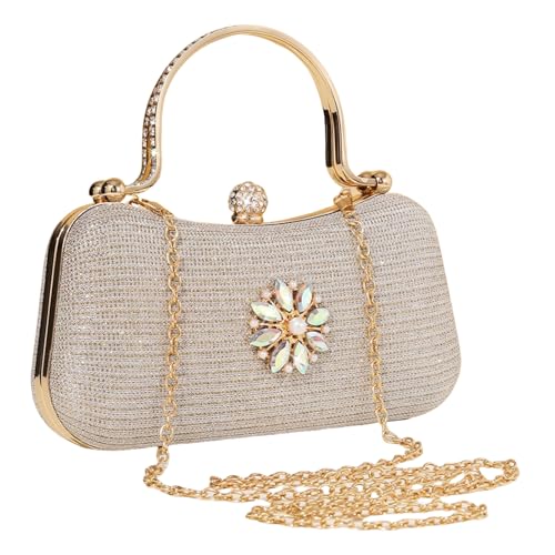 CYILPR Elegante Damen Umhängetasche Mit Funkelnden Strasssteinen Bequemer Abendtasche Für Hochzeiten Und Cocktailpartys von CYILPR