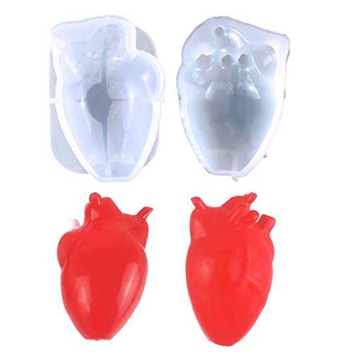 CYILPR Formen, Seifenformen, Kerzenformen, Silikon-Bastelformen, menschliches herzförmiges Silikonmaterial, für Handarbeitsliebhaber von CYILPR