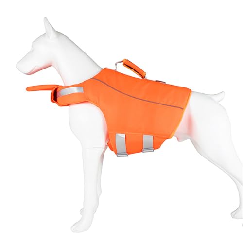 CYILPR Hundeschwimmweste Mit Hebegriff Toller Auftrieb Hundebadebekleidung Schwimmweste Outdoor Aktivitäten Sichere Jacken Hundebadeanzug von CYILPR