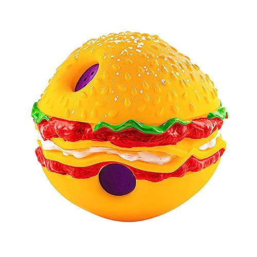 CYILPR Hundespielzeug, quietschend, weich, 12,7 cm, Hamburger-Quietscher für kleine Rassen von CYILPR