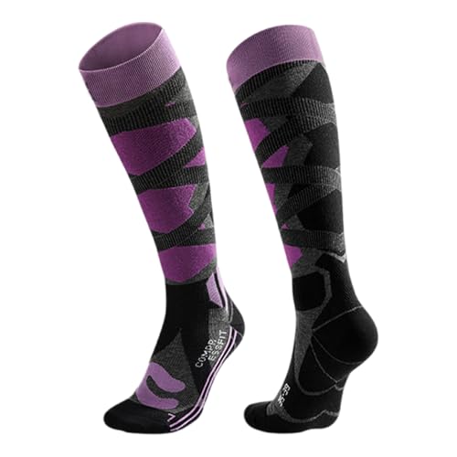 CYILPR Skisocken Für Damen Und Herren Warme Wintersocken Praktische Skisocken Snowboardsocken Kniehohe Thermosocken von CYILPR