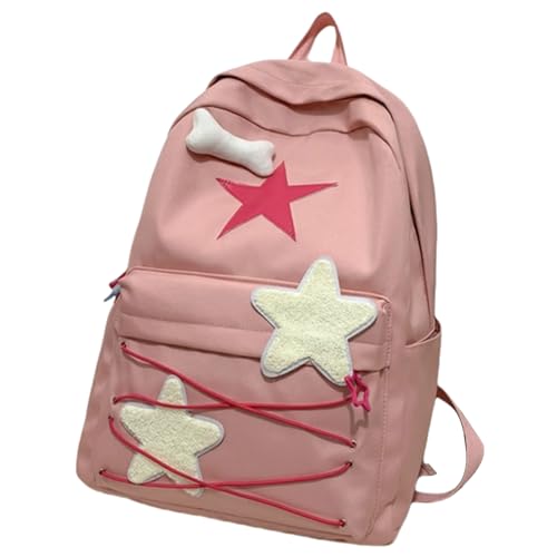 CYILPR Stilvoller Schulranzen Nylon Laptop Rucksack Für Teenager Großer Tagesrucksack Für Studenten Lässige Büchertasche Reiserucksack von CYILPR