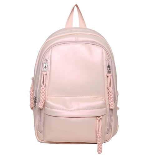 CYILPR Trendiger Unisex Rucksack Aus Weichem PU Leder Für Den Täglichen Gebrauch Großer Stauraum College Büchertasche Praktischer Laptop Reise Tagesrucksack von CYILPR