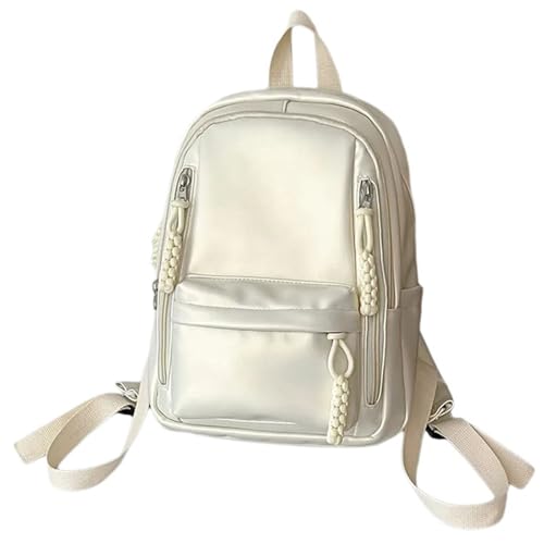 CYILPR Trendiger Unisex Rucksack Aus Weichem PU Leder Für Den Täglichen Gebrauch Großer Stauraum College Büchertasche Praktischer Laptop Reise Tagesrucksack von CYILPR