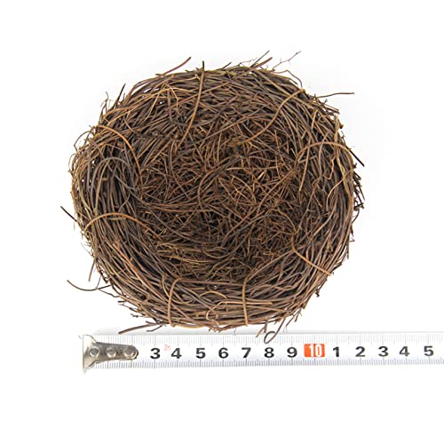 CYILPR Vogelbett, natürliches Vogelhaus, handgewebt, Rattan, Vogelfreundlich, Käfigzubehör, gemütliches Nest vor Kälte, 6,1 cm, 12,7 cm, 20,3 cm von CYILPR