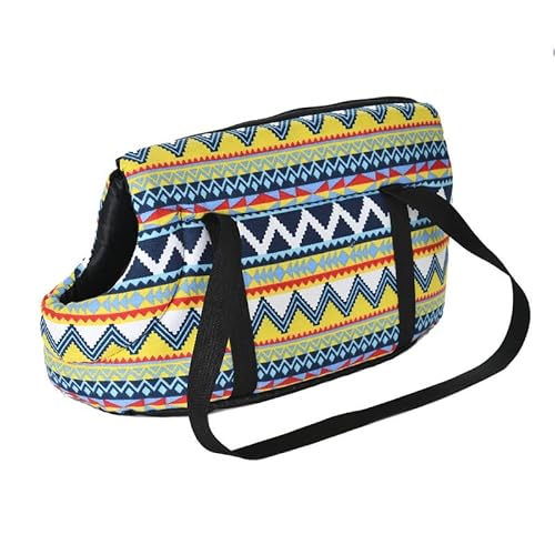 Tragetasche Hund,Hundetasche Haustierträger for kleine Hunde Gemütliche weiche Welpen Katze Hund Taschen Rucksack Outdoor Reise Haustier Sling Bag Chihuahua Pug Pet Supplies (Color : 5, Size : Small von CYMKYQ