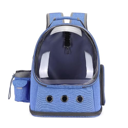 Haustier-Rucksäcke, Katzentrage-Rucksack, Weltraumkapsel, Blase, Atmungsaktiv, Für Reisen, Wandern, Große Kapazität, Handtasche, Tragen Für Katzen Und Kleine Hunde,Blue von CYPOSLDN