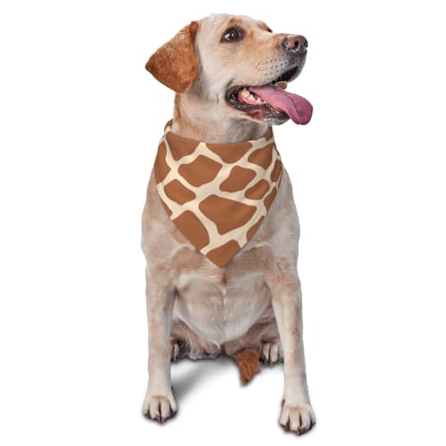 Dreieckige leichte atmungsaktive Hundehalstücher, Cartoon-Textur, Giraffe, Hundehalstücher für große, mittelgroße und kleine Hunde und Katzen von CZZYH