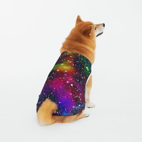 Weiche Haustierkleidung, Brillante Bunte Nacht Hund und Katze Kleidung von CZZYH