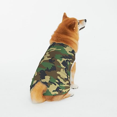 Weiche atmungsaktive Baumwolle Haustier Kleidung Classic Schwarz Camo Hund & Katze Kleidung für große, mittlere und kleine von CZZYH