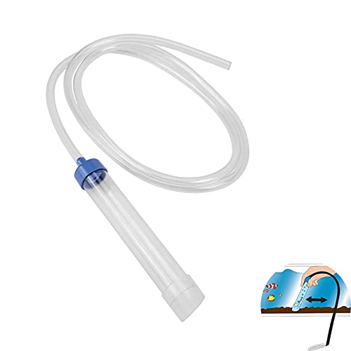 Aquarium Reiniger Wasserwechsler Aquarium Manuelle Wasserwechsler Aquarium Syphon Aquarium Wasser Wechsler Aquarium-Zubehör mit 150cm langem Rohr für die Übertragung von Aquariumwasserflüssigkeiten von CZlinOduMMX