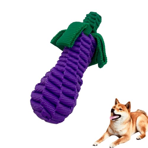 CaBYbigG Hundespielzeug aus Seil, Kauspielzeug für Welpen, Kauspielzeug für Hunde, Aubergine, Hundespielzeug für mittelgroße und kleine Hunde von CaBYbigG