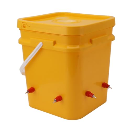 Automatische Hühnertränkebecher, Hühnertränkebecher mit 12-Liter-Handfass-Geflügeltrinkgerät für Gänse-Ente (CaCaCookpuwd36cv8g-11) von CaCaCook