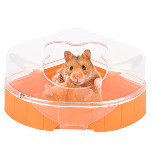 CaCaCook Bad für Hamster Produkte 14×11×7 Hamster Kleines Haustier Badezimmer Großer Kunststoffraum Sauna Toilette Badewanne von CaCaCook