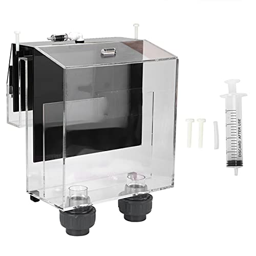 CaCaCook Überlaufbox für Aquarien, Überlaufbox für Aquarien, Einlass-Überlaufbox, Selbststartender Siphon aus Acryl Zum Aufhängen an der Überlaufbox für Tankaquarien, Einfach zu Startende von CaCaCook