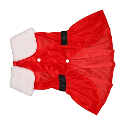 Hund Weihnachten Outfit Rot Weiß Katze Weihnachtskostüm Schöne Haustier Kleidung Weihnachtsmann Hund Weihnachtskleid Haut Winterkleidung für Kleine Hunde und Katzen (S) von CaCaCook