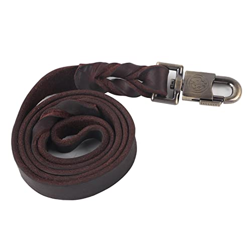 Hundeleine, 1 Stück, Weiches Leder-Hundehalsband und Geflochtene Leine, 2,5 cm Breit, Haustierkette, 90 Cm/120 Cm/150 cm Länge (2,5 * 120 cm) von CaCaCook