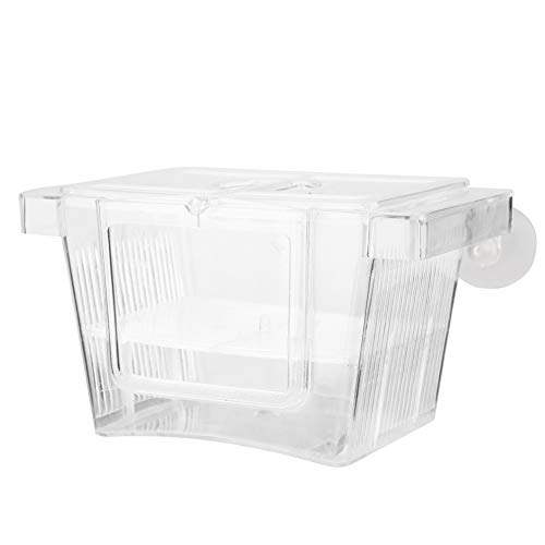 Split Fish Betta 5 Gallonen Fisch 14×8×8 Acryl Aquarium Fischzuchtbox Brutkasten Isolationsbox Kleine Größe von CaCaCook