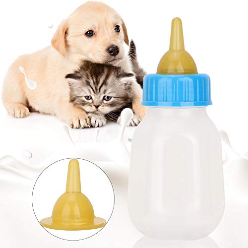 Welpen-Flasche, Welpenflaschen Zum Stillen, 11 X 6 X 6, 120 Ml, Tragbare, Transparente, Langlebige Silikon-Flasche für Hunde und Katzen von CaCaCook