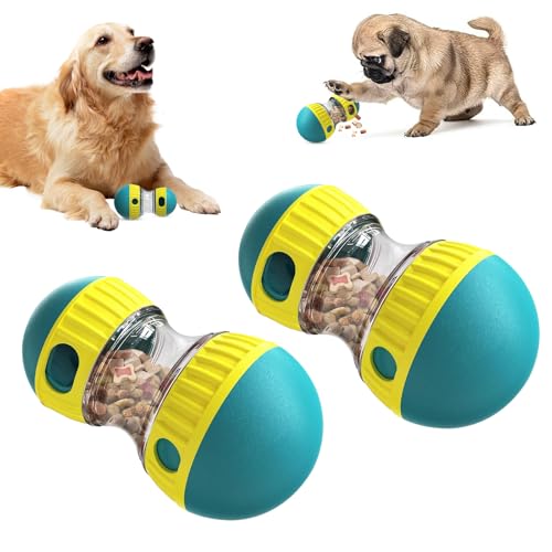 Cabertary Intelligenzspielzeug für Hunde, Futterball für Hunde, Leckerli Ball für Hunde, Slow Feeder, Spielzeugball für Hunde, Snackball hundespielzeug, Hunde Puzzle Spielzeug (Green) von Cabertary