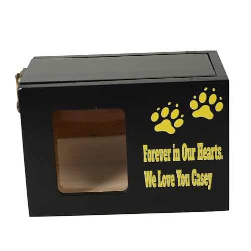 Cabilock Benutzerdefinierte Haustier Memorial Holz Urne Foto Rahmen Hund Katze Asche Box Elegante Memorial Box von Cabilock