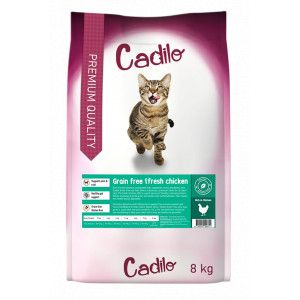 Cadilo Adult w/Fresh Chicken - Premium getreidefreies Katzenfutter 2 kg von Cadilo