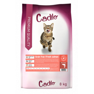 Cadilo Adult w/Fresh Salmon - Premium getreidefreies Katzenfutter 2 kg von Cadilo