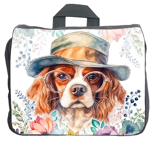 Cadouri Hundezubehörtasche mit Cavalier King Charles Spaniel - Aufbewahrungstasche mit Hunderasse für Hundebesitzer - originelles Geschenk - handgefertigt von Cadouri