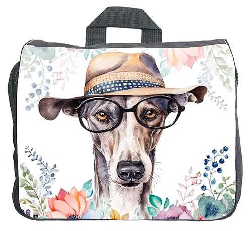 Cadouri Hundezubehörtasche mit Galgo Espanol - Aufbewahrungstasche mit Hunderasse für Hundebesitzer - originelles Geschenk - handgefertigt von Cadouri