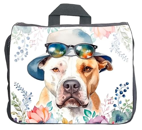 Cadouri Hundezubehörtasche mit Pitbull - Aufbewahrungstasche mit Hunderasse für Hundebesitzer - originelles Geschenk - handgefertigt von Cadouri