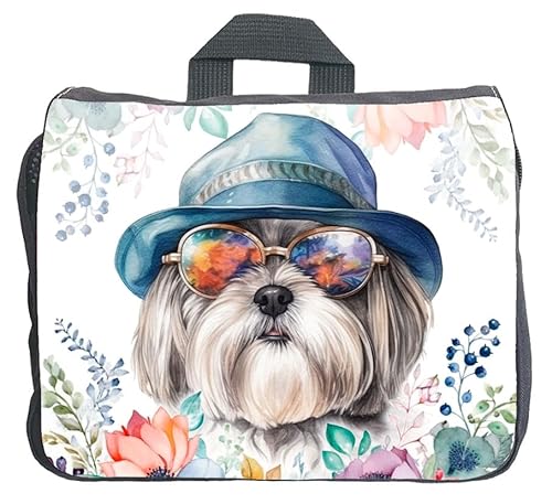 Cadouri Hundezubehörtasche mit Shih Tzu - Aufbewahrungstasche mit Hunderasse für Hundebesitzer - originelles Geschenk - handgefertigt von Cadouri