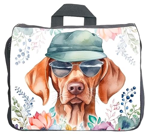 Cadouri Hundezubehörtasche mit Vizsla - Aufbewahrungstasche mit Hunderasse für Hundebesitzer - originelles Geschenk - handgefertigt von Cadouri