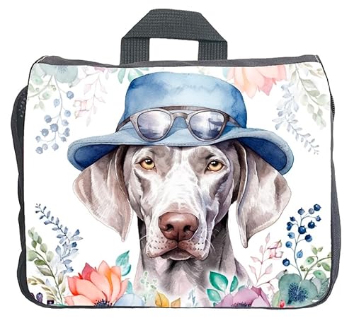 Cadouri Hundezubehörtasche mit Weimaraner - Aufbewahrungstasche mit Hunderasse für Hundebesitzer - originelles Geschenk - handgefertigt von Cadouri