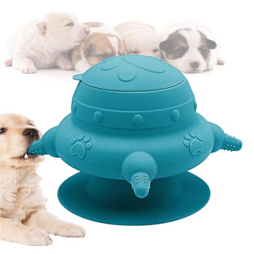 CaiYuanGJ Puppy Feeder Milk, Welpen-Milchstation Aus Silikon, Silikon-Welpen-Stillstation, Multifunktionaler Schnuller für Haustiere, 4-Schnuller, Basis Saugnapf, für Kätzchen, Welpen, Kaninchen von CaiYuanGJ