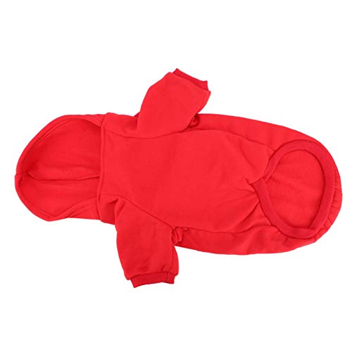 Haustier Hoodie, Hundekleidung, Haustier Winter(red, S) von Caiqinlen