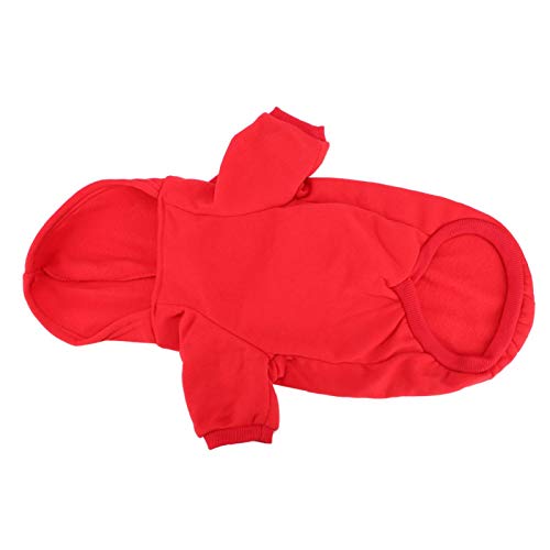 Haustier Hoodie, Hundekleidung, Haustier Winter(red, XL) von Caiqinlen