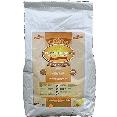 Caldor Puppy + Junior Huhn & Kartoffel | getreidefrei | alle Rassen | 12 kg Sack | Hunde Trockenfutter von Caldor