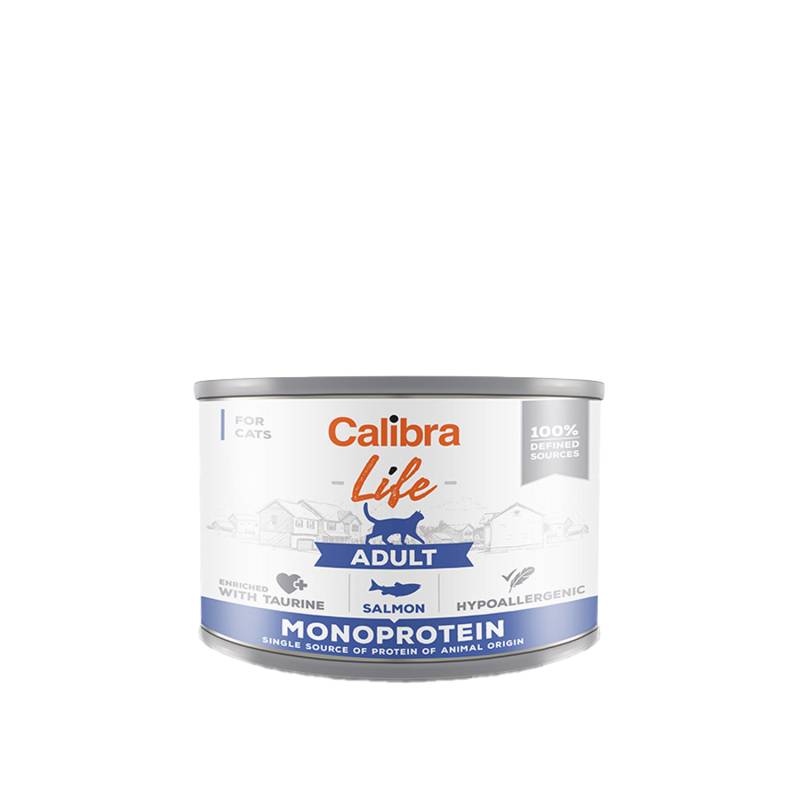 Calibra Cat Life Adult Nassfutter - Lachs - 6 x 200 g von Calibra