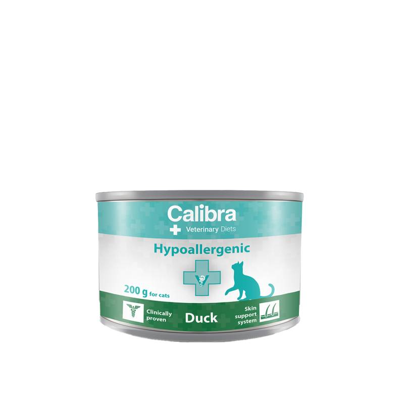 Calibra Cat Veterinary Diets - Hypoallergenic Ente - Nassfutter - 6 x 200 g von Calibra