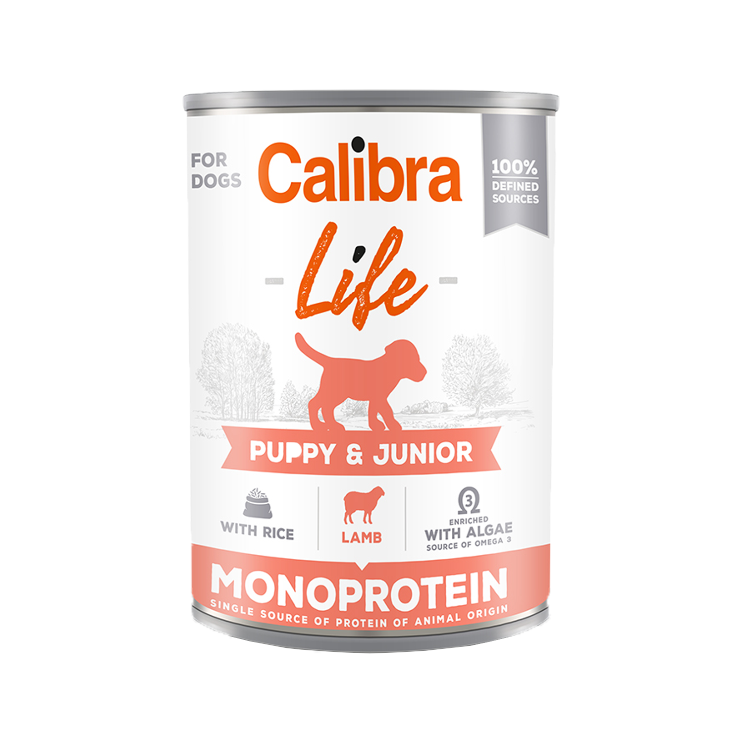 Calibra Dog Life Puppy & Junior Nassfutter - Lamm - 6 x 400 g von Calibra