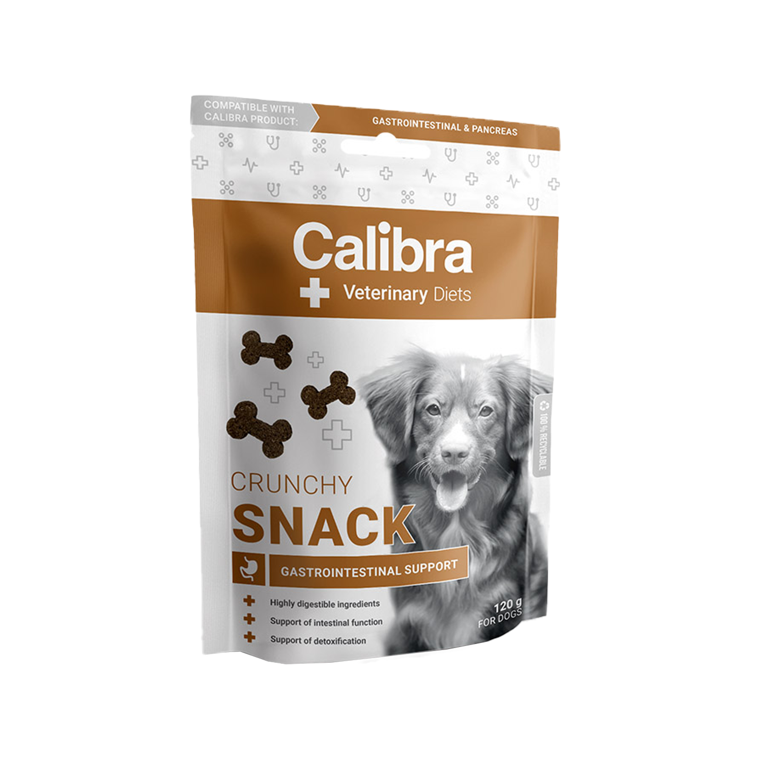 Calibra Dog Veterinary Diets - Gastrointestinal Crunchy Snack - 120 g von Calibra