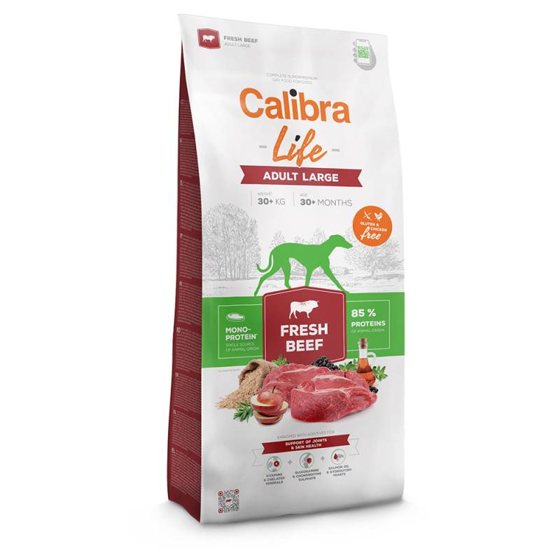 Calibra Life Adult Large Breed mit frischem Rind - 12 kg von Calibra