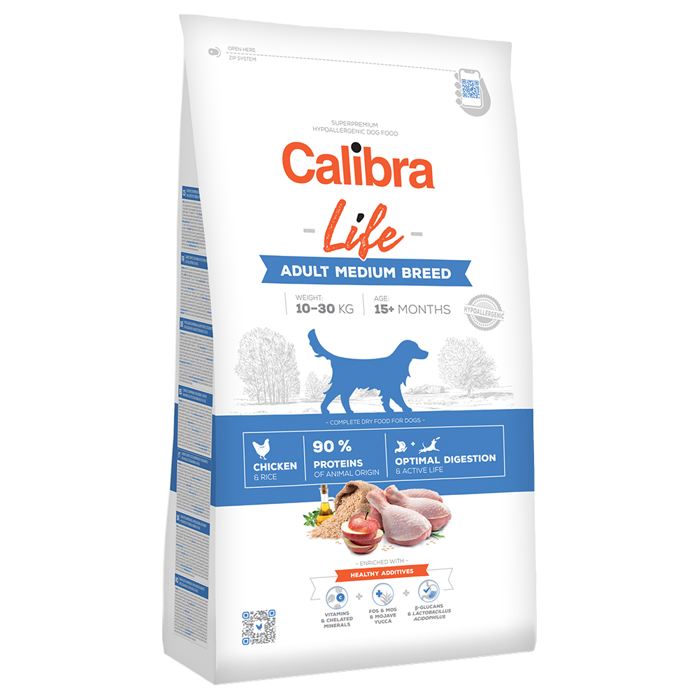 Calibra Life Adult Medium Breed Huhn - 12 kg von Calibra