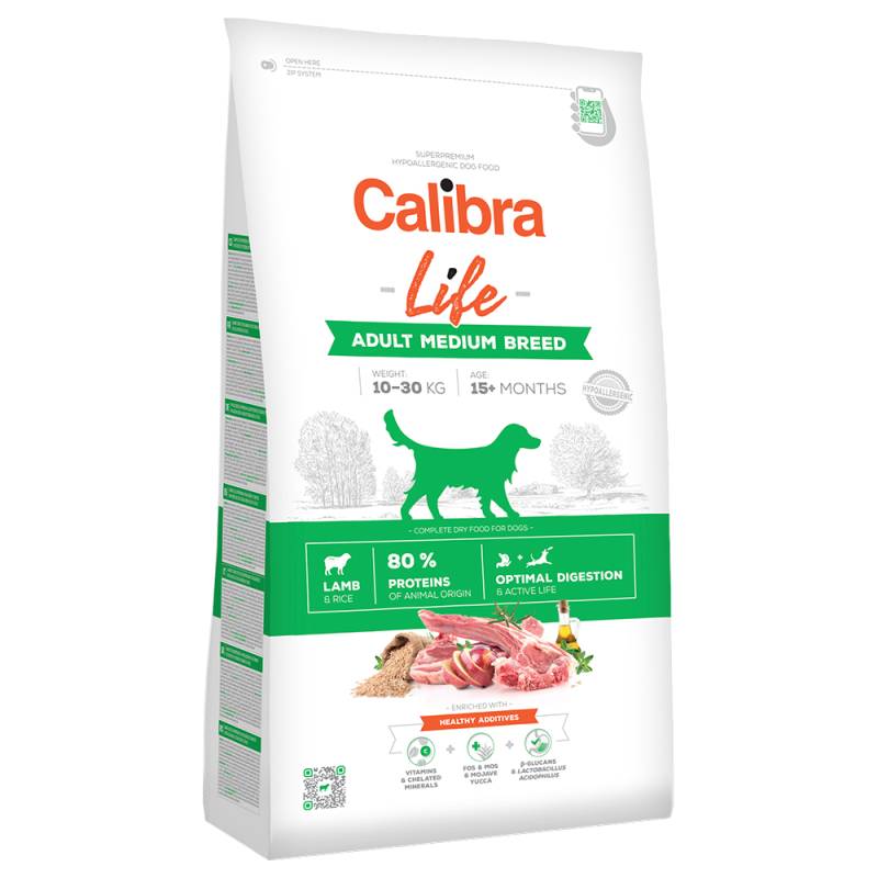 Calibra Life Adult Medium Breed Lamm - 12 kg von Calibra