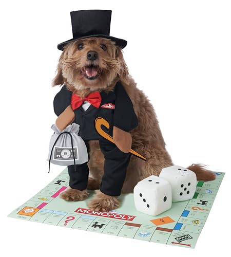 Mr. Monopoly, Haustierkostüm, Größe L von California Costumes