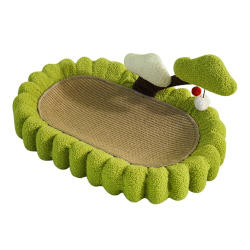 Katzenkratzer aus Pappe, Katzenkratzbett, Abriebfestes Sisal, Haustier-Kratzschale, Interessantes Interaktives Kratz-Lounge-Bett von Callicarpa