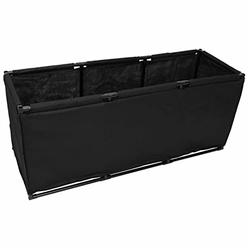 Camerina Aufbewahrungsbox Schwarz 105x34,5x45 cm Aufbewahrungsboxen Organizer Box Storage Boxes Ordnungsboxen Stoff von Camerina