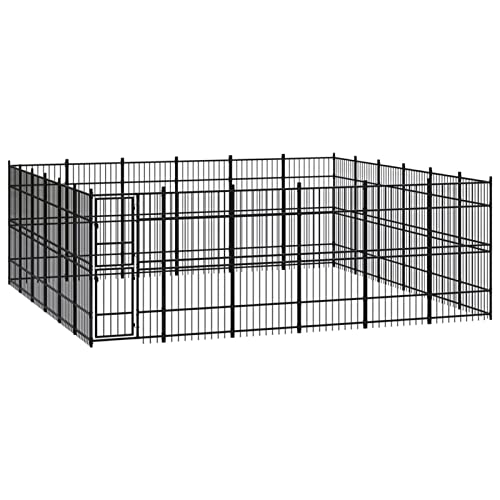 Camerina Outdoor-Hundezwinger Dog House Outdoor Pet Comfort Katzengehege Hundeauslauf DraußEn Tiergehege Stahl 33,18 m² 3097995 von Camerina