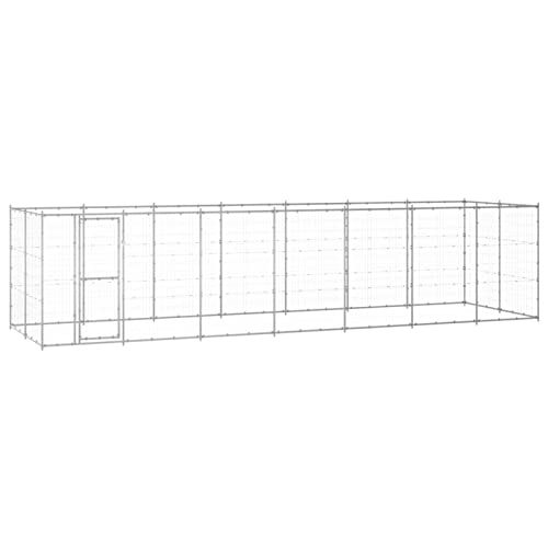 Camerina Outdoor-Hundezwinger Dog House Outdoor Pet Comfort Katzengehege Hundeauslauf DraußEn Tiergehege Verzinkter Stahl 16,94 m² 3082310 von Camerina