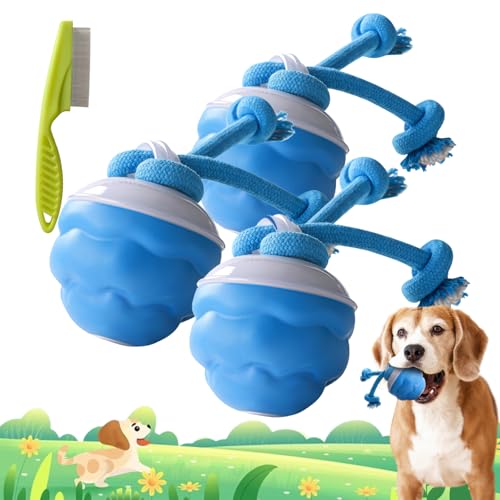 Camic Power Tail 2.0 Dog Toy, Powertail 2.0, Smart Jumping Ball Dog Toy to Keep Them Busy, Interactive Dog Toys for Small, Medium, Large Dogs, USB Rechargeable (3Pcs) von Camic